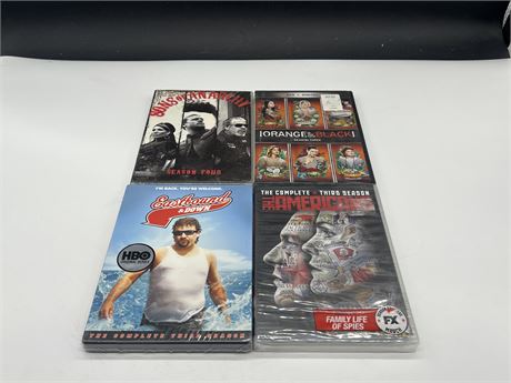 4 SEALED TV SERIES DVDS