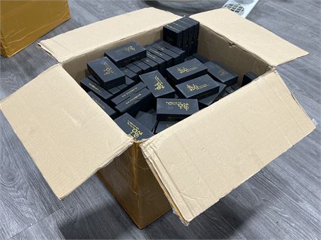 LARGE BOX OF NEW VAPE BATTERY / CHARGERS
