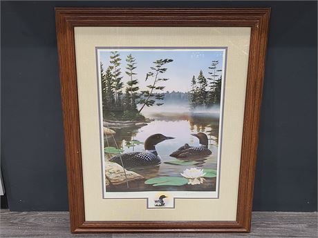 LEO STANS BOUNDARY WATERS NUMBERED PRINT WITH COA (32"x26")