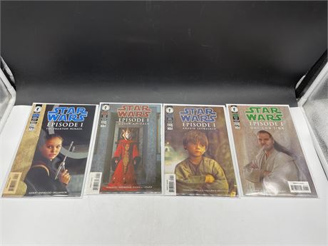 4 STAR WARS EPISODE 1 PHOTO COVERS