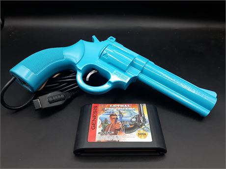 LETHAL ENFORCERS WITH GUN - VERY GOOD CONDITION - GENESIS