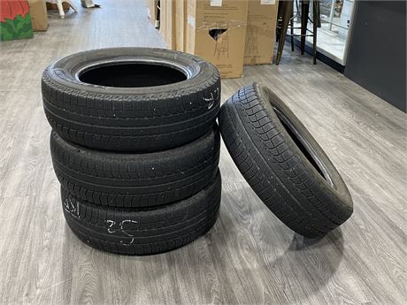 4 MICHELIN 225/65R17 ALL WEATHER TIRES