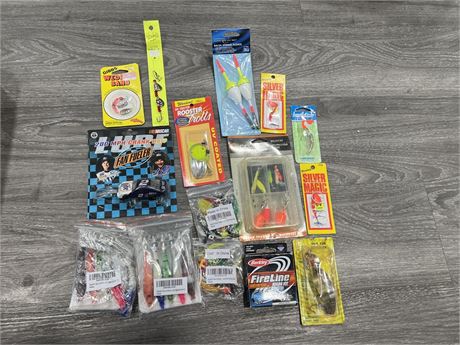 LOT OF FISHING LURES - SOME VINTAGE