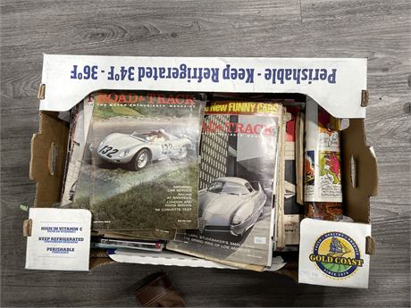 BOX OF ROAD + TRUCK MAGS (1960’S)