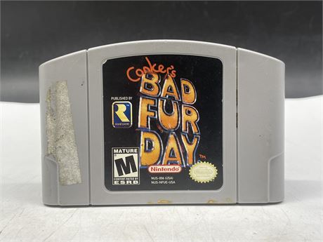 CONKER’S BAD FUR DAY CARTRIDGE ONLY - N64