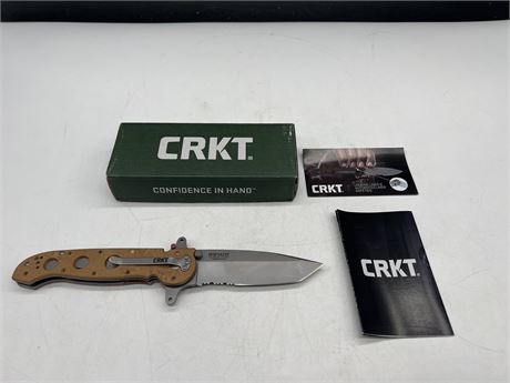 NEW CRKT POCKET KNIFE - 9” TOTAL 4” BLADE
