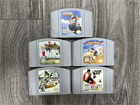 5 MISC N64 GAMES