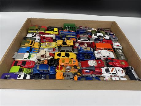 TRAY OF 54 DIECAST CARS