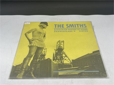 RARE UK IMPORT - THE SMITHS - BARBARISM BEGINS AT HOME - EXCELLENT (E)