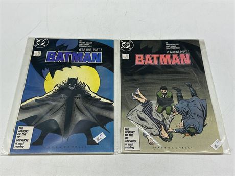 2 DC BATMAN COMICS