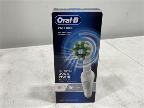 (NEW) ORAL B PRO 1000 RECHARGEABLE TOOTHBRUSH