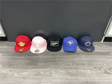5 NEW HATS - 1 HAS TAGS