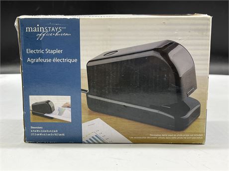 MAINSTAYS ELECTRIC OFFICE STAPLER (WORKING)