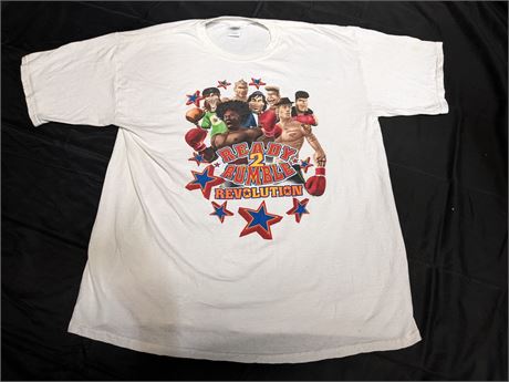 RARE - READY 2 RUMBLE REVOLUTION (2009) - LIMITED EDITION PROMOTIONAL T-SHIRT