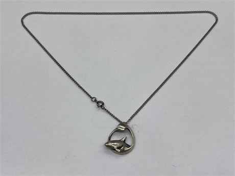 DOLPHIN PENDANT WITH CHAIN