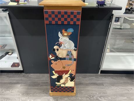 HAND PAINTED PANTRY CABINET 14”x9”x44”