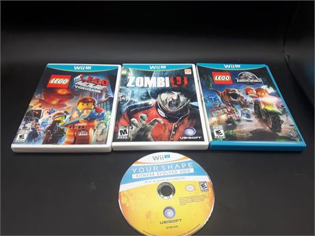 COLLECTION OF WII-U GAMES