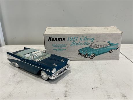 HAND CRAFTED PORCELAIN 1957 CHEVY BEL-AIR WHISKEY DECANTER (13.5”)