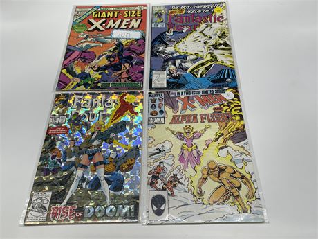 GIANT SIZED X-MEN #2, X-MEN & ALPHA FIGHT #1, & FANTASTIC FOUR #375-76