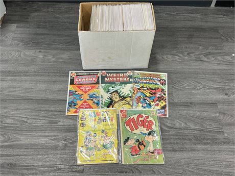 100 VINTAGE COMICS 1960-70s ONLY - NO DOUBLES, BAGGED AND BOARDED