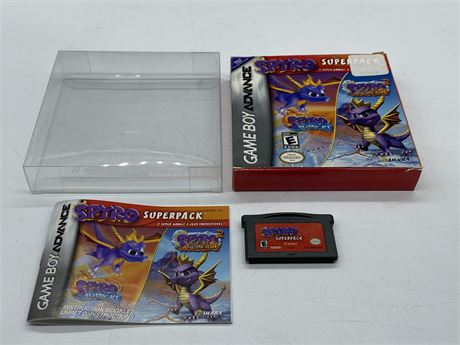 SPYRO - GAMEBOY ADVANCE COMPLETE W/BOX & MANUAL - EXCELLENT CONDITION