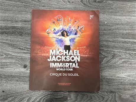 MICHAEL JACKSON THE IMMORTAL TOUR PROGRAM