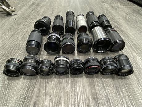 LOT OF LENSES - MOSTLY CANON FD