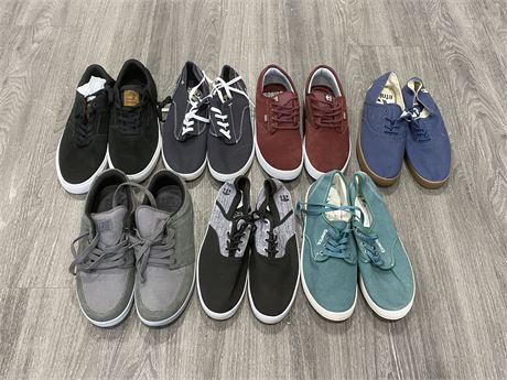 7 PAIRS OF SHOES (SIZE 8.5 - 9.5)