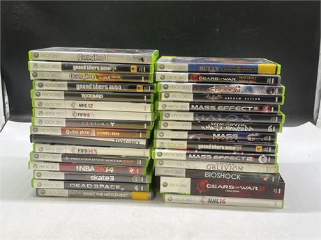 COLLECTION OF XBOX 360 GAMES