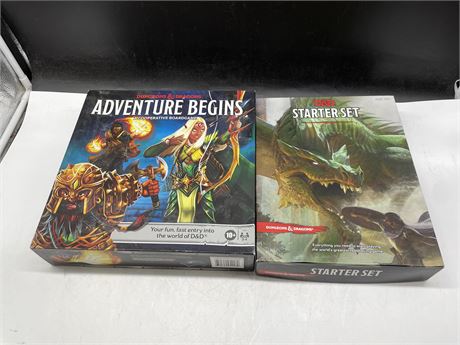 2 OPEN BOX DUNGEONS & DRAGONS GAMES