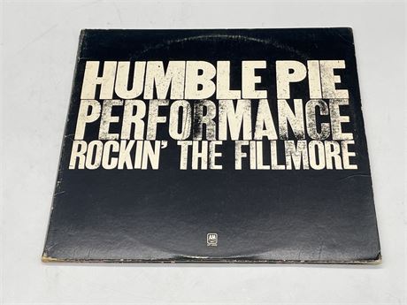 HUMBLE PIE - ROCKIN’ THE FILLMORE - 2LP GATEFOLD - VERY GOOD PLUS (VG+)