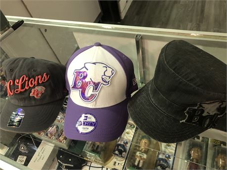 (NEW) WOMENS BC LIONS HATS W TAGS