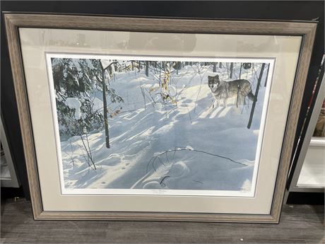 SIGNED NUMBERED CLINT JAMMER SNOW SHADOWS PRINT 42”x33”