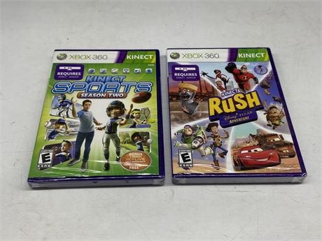 2 SEALED XBOX 360 GAMES