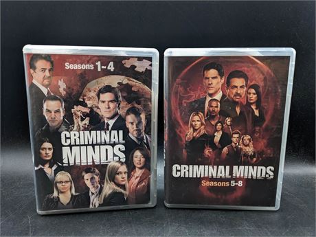 CRIMINAL MINDS SEASONS 1-8 - VERY GOOD CONDITION - DVD