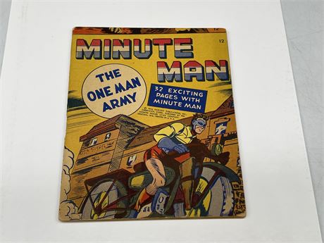 1943 FAWCETT - MINUTE MAN #12 (MINI COMIC)