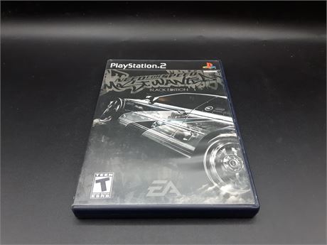 NEED FOR SPEED MOST WANTED BLACK EDITION - VERY GOOD CONDITION - PS2