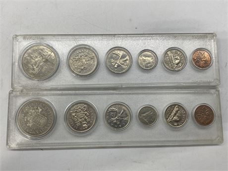 1971 / 1972 UNCIRCULATED CDN COIN SETS