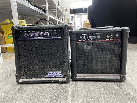 STAGE S-20BX GUITAR AMP & OTHER AMP - BOTH POWER ON