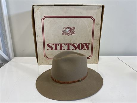 STETSON COWBOY HAT W/BOX