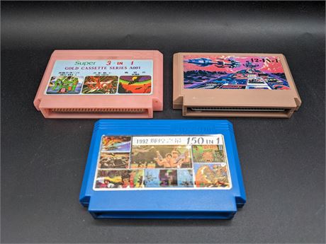 COLLECTION OF FAMICOM GAMES - VERY GOOD CONDITION