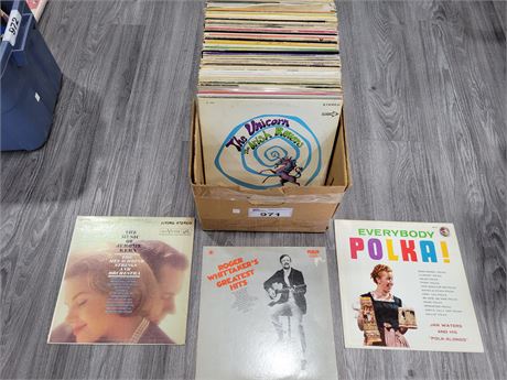 BOX OF OLD RECORDS (Most are scratched)