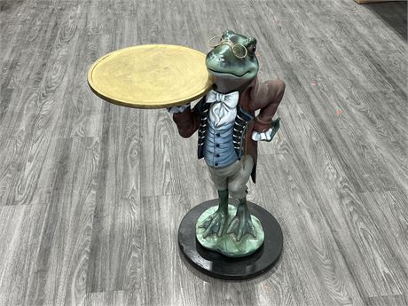 LARGE FROG BUTLER GREETING STATUE (32” tall)