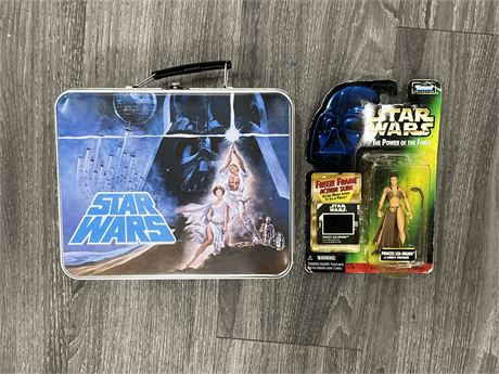 STAR WARS LUNCH BOX & COLLECTABLE FIGURE