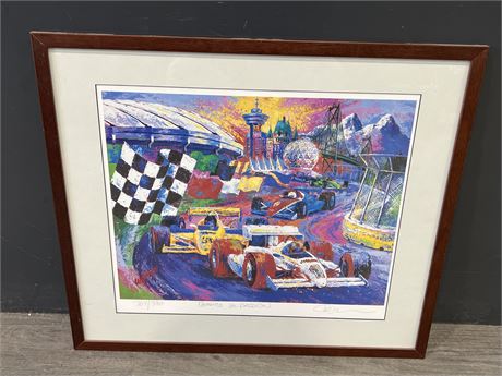 VANCOUVER MOLSON INDY LIMITED ED. “BEAUTY & PASSION” PRINT IN FRAME - 25”x22