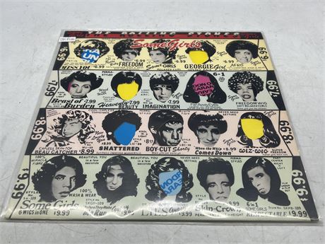 UK PRESS THE ROLLING STONES - SOME GIRLS (Banned cover) - VG (Slightly scratched