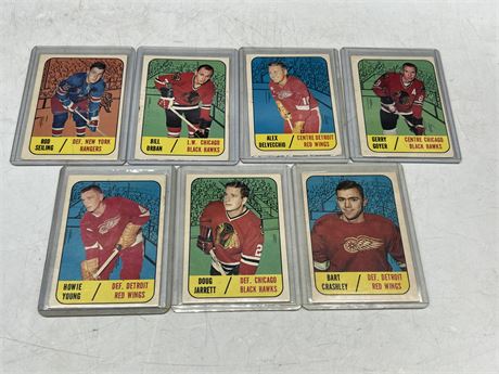 (7) 1968/68 OPC NHL CARDS