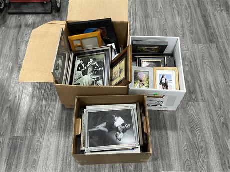 3 BOXES FULL OF PICTURE FRAMES - MAJORITY LIKE NEW / NEW