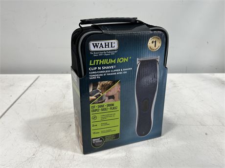 (NEW) WAHL LITHIUM ION CLIP N SHAVE