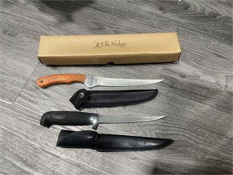 2 NEW FILLET KNIFES - 11” LONG